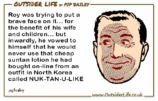 Sunburned face